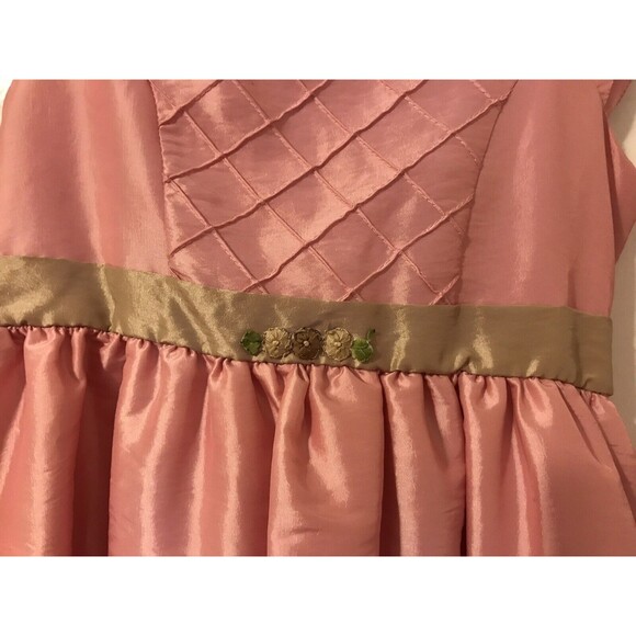 NWT Jona Michelle Girls Size 5 Spring Easter Wedding Dress Pink Crinoline Floral - Picture 2 of 5